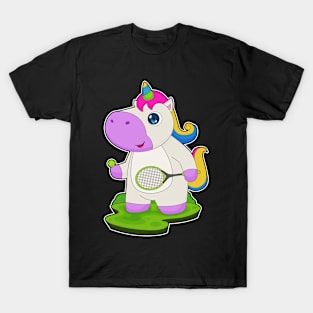 Unicorn Tennis Tennis racket Sports T-Shirt